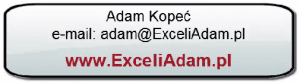 Excel i Adam - kontakt