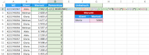 Excel - Jak obliczyć unikalną ilość elementów pod warunkiem - kolumna pomocnicza 05