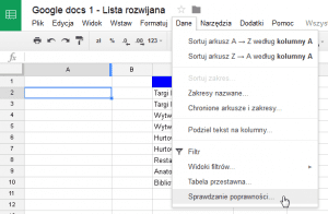 Google Docs 1 - Lista rozwijana z opcją wyszukiwania 02