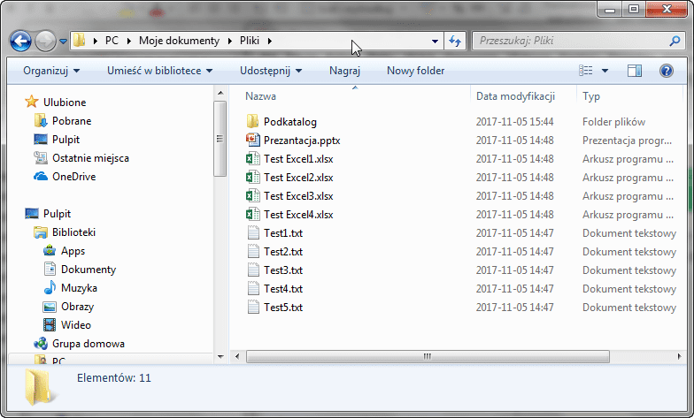 Porada 305 - Lista plików z katalogu za pomocą funkcji makr 4.0 - 04