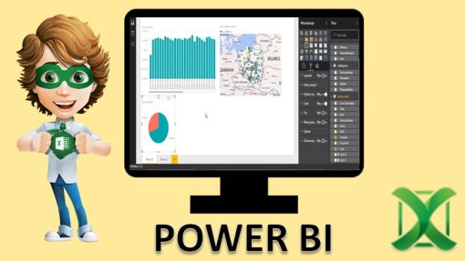 Power BI Desktop - ikona kursu wideo